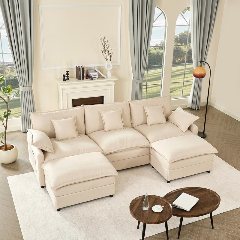 U-Shaped Modular Sectional Sofa
